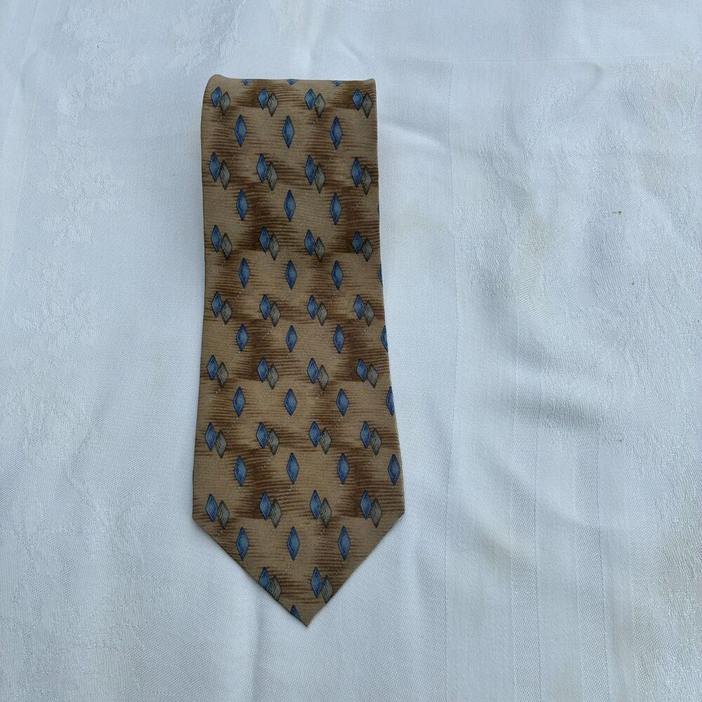 Vtg Barrington NWT Sear's Men's Silk Tie Geometric Design 58'x3.50" Skq#9-JJ